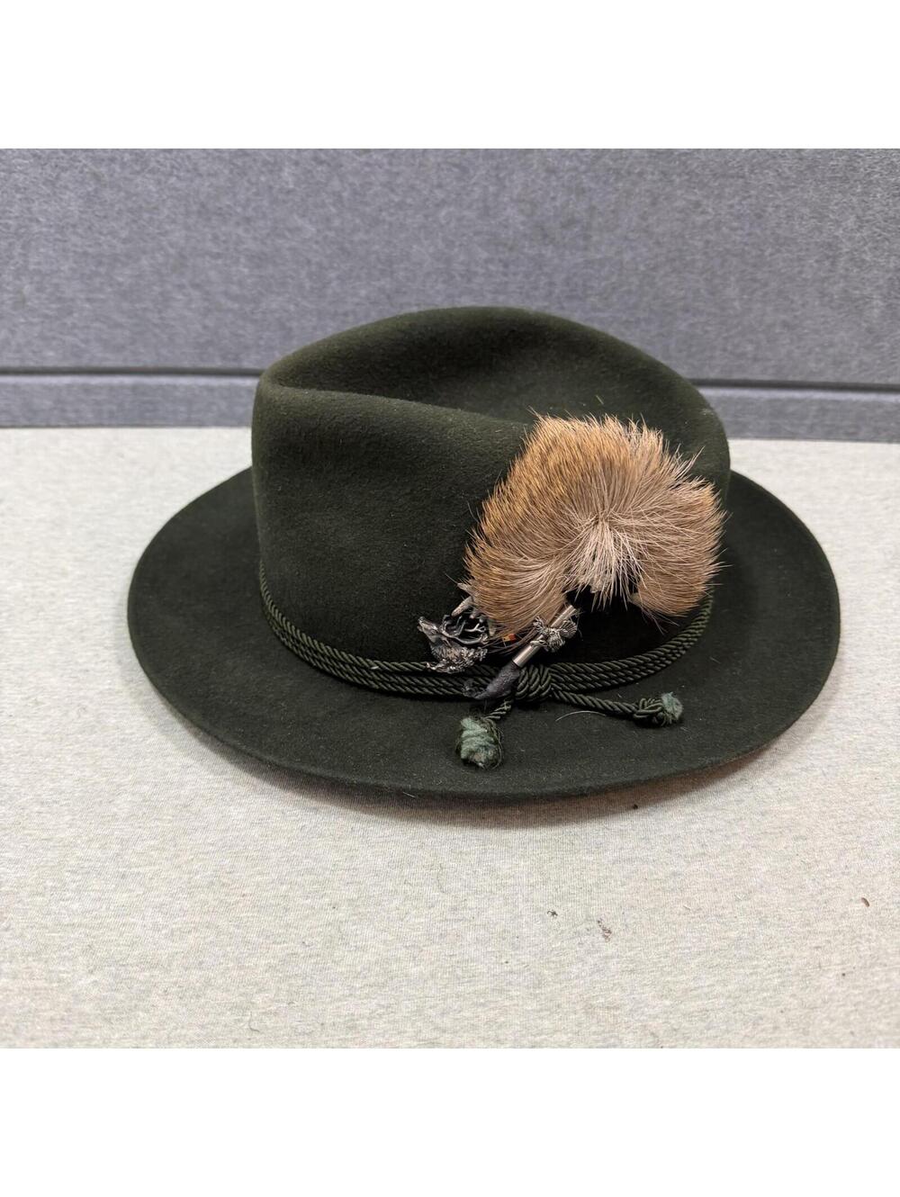 Vtg Fritz Gunzrodt Felt Original Robinsport Oktoberfest Hat Pins Germany 7 1/8